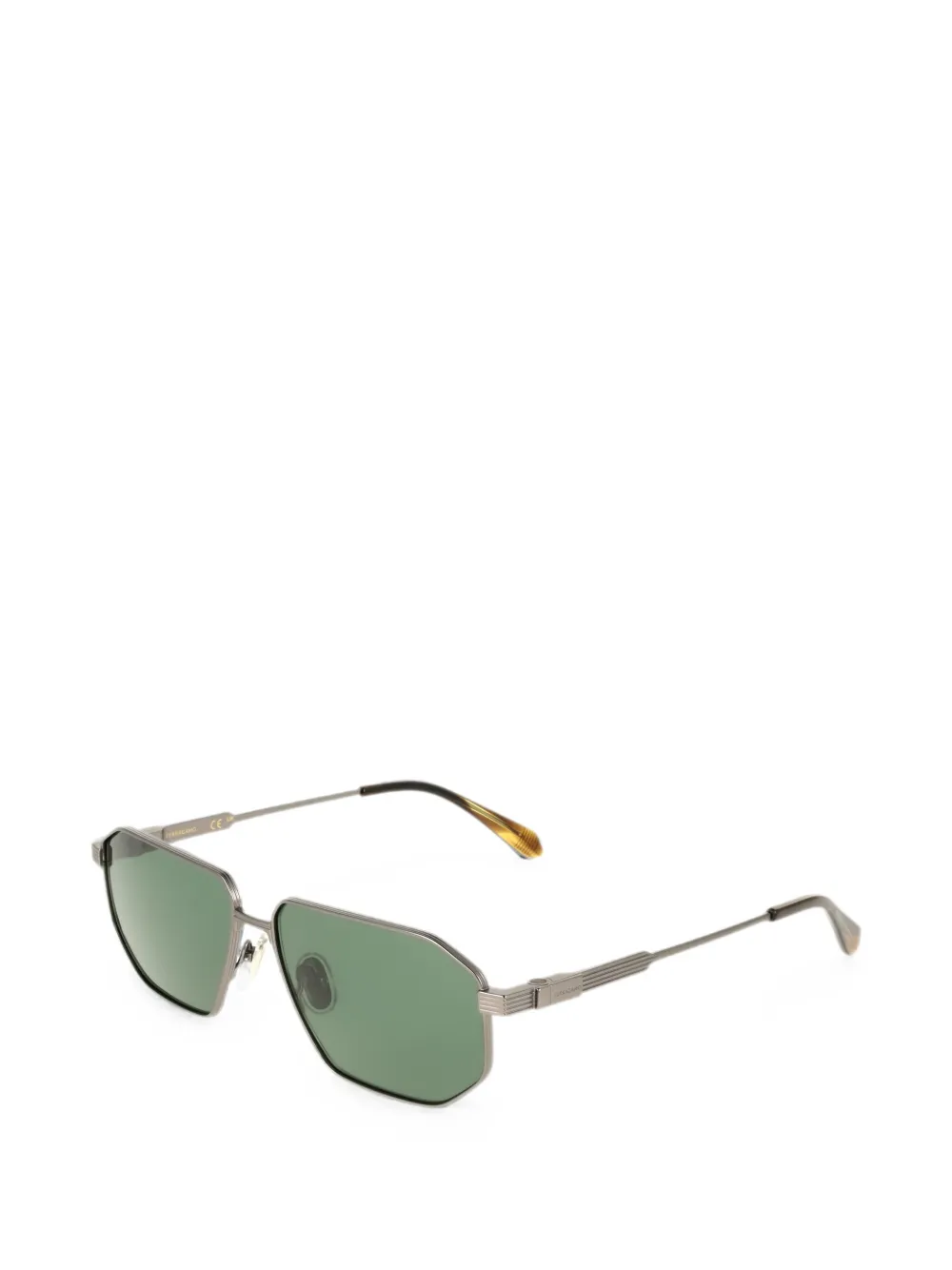 Ferragamo Eyewear Zonnebril met geometrisch montuur Grijs