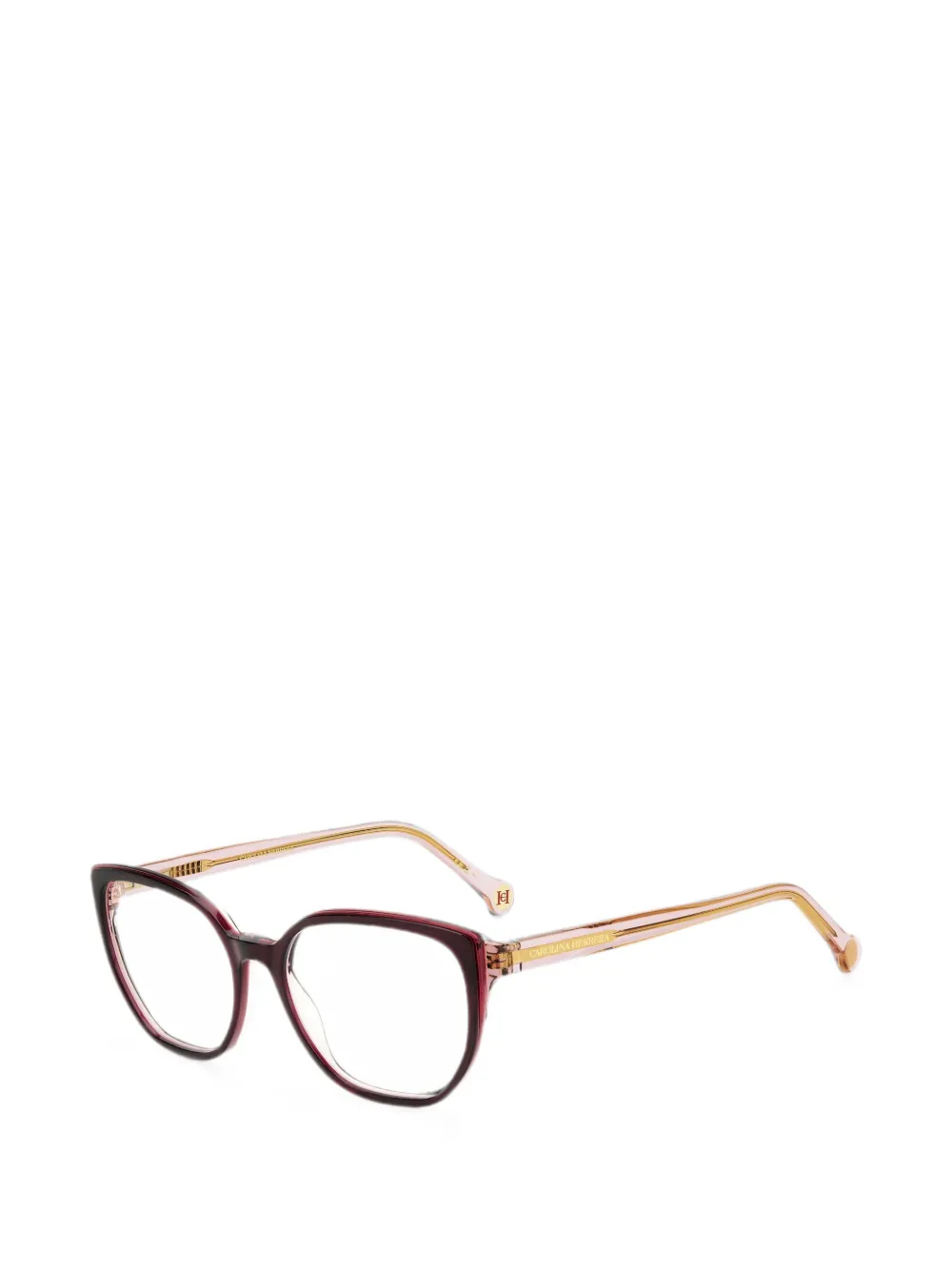 Carolina Herrera Bril met rond montuur Rood