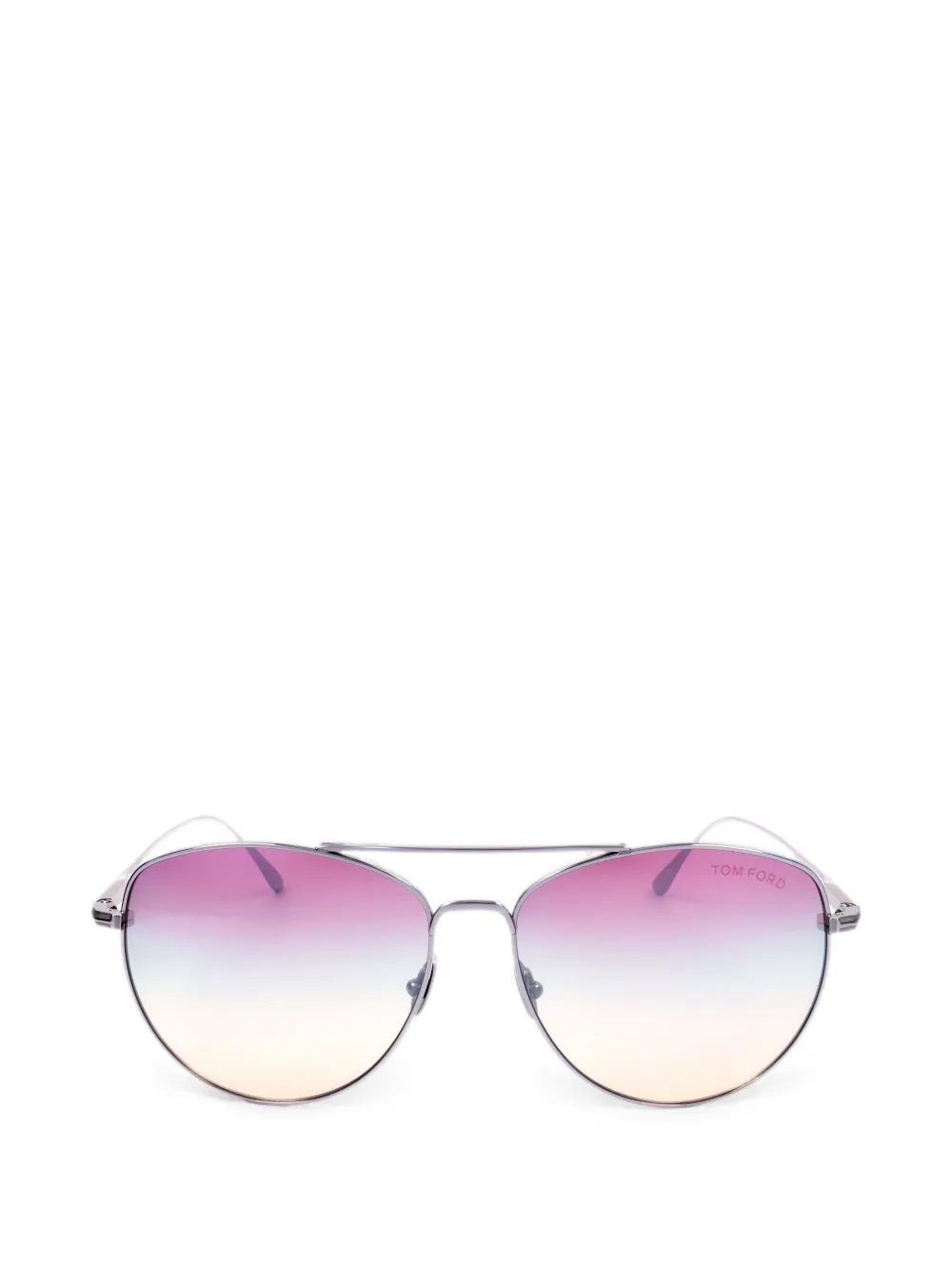 TOM FORD Eyewear Occhiali da sole con montatura stile pilota - Argento