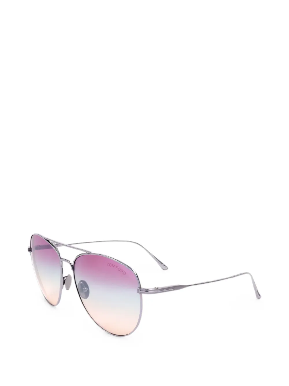 TOM FORD Eyewear Zonnebril met piloten montuur Zilver