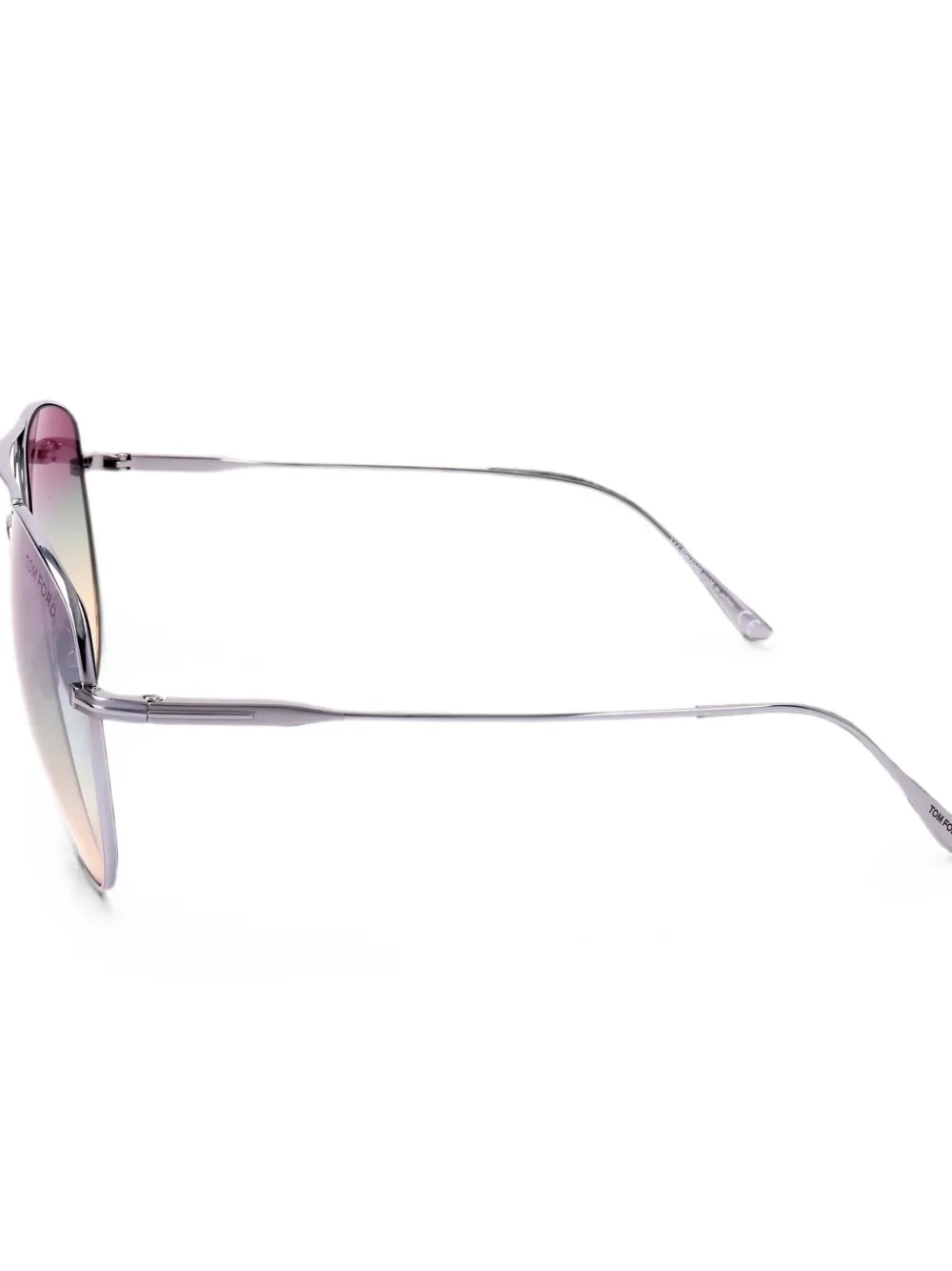 TOM FORD Eyewear Zonnebril met piloten montuur Zilver