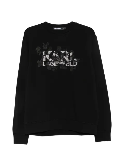Karl Lagerfeld sudadera con logo bordado