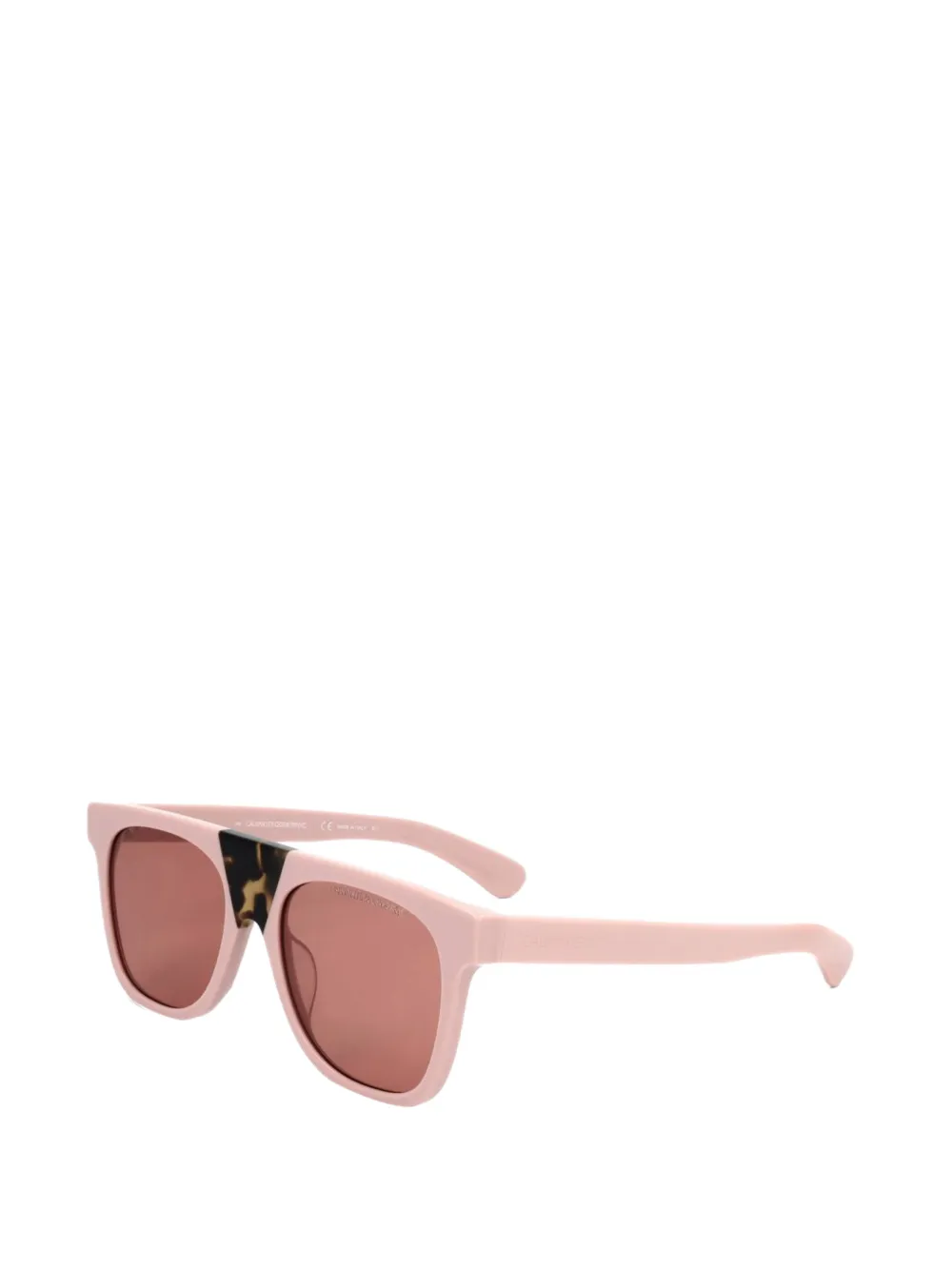 Calvin Klein Zonnebril met vierkant montuur Roze