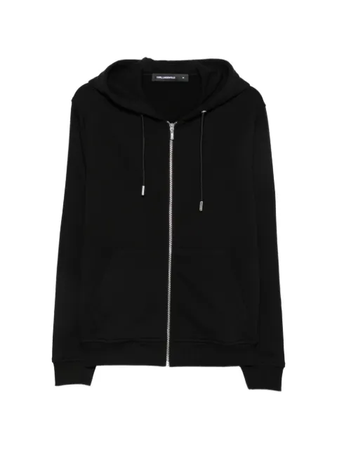 Karl Lagerfeld zip-up drawstring hoodie