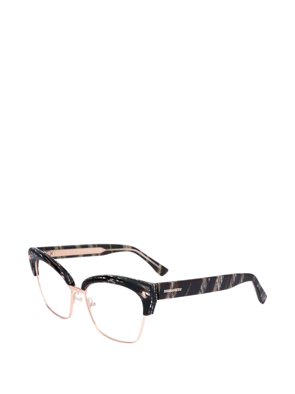 DSQUARED2 EYEWEAR Bril met geometrisch montuur Zwart