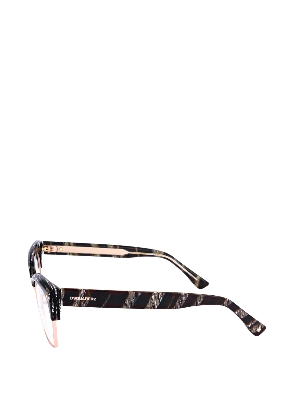 DSQUARED2 EYEWEAR Bril met geometrisch montuur Zwart