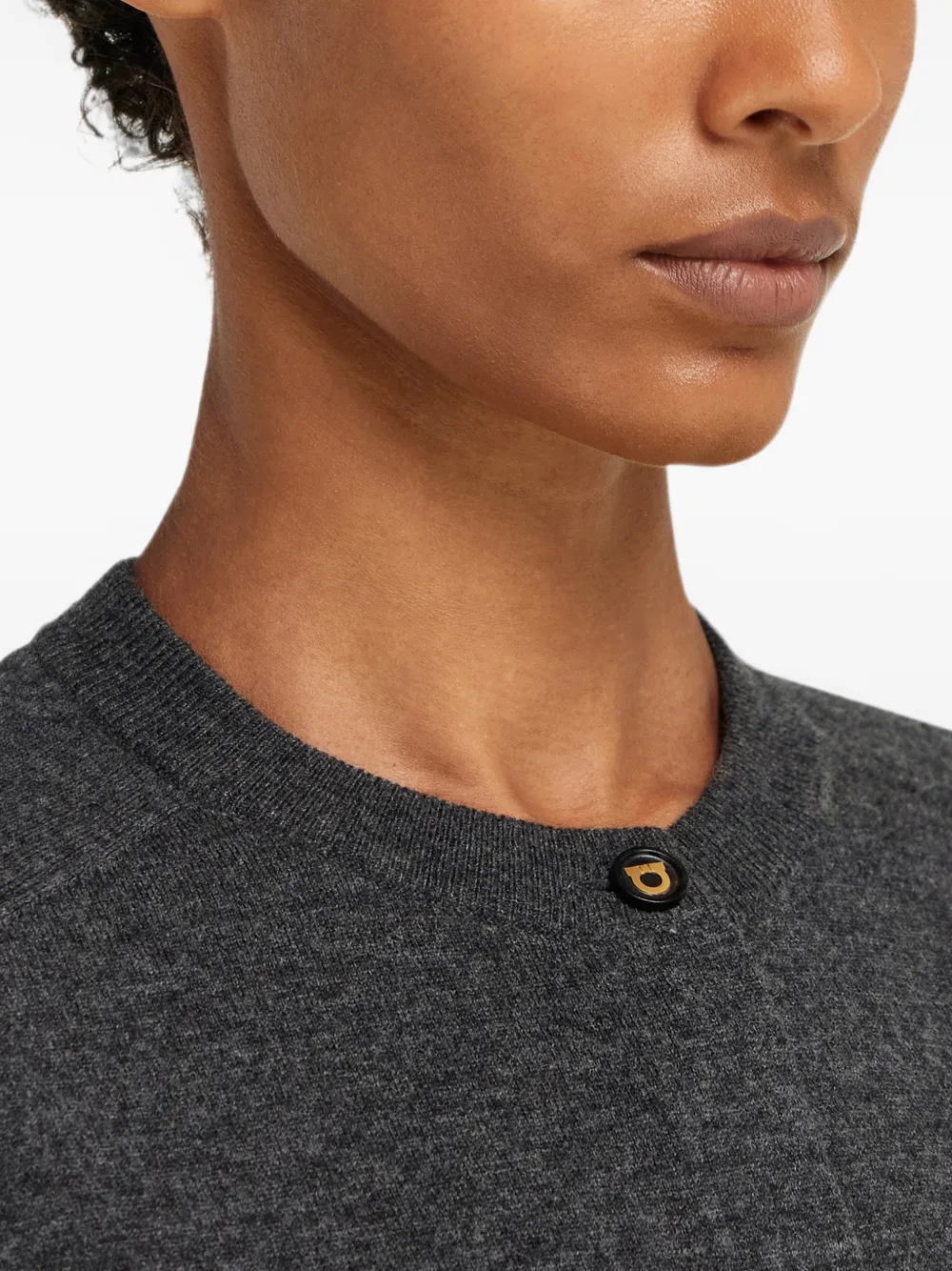 Ferragamo Vest met lintdetail Grijs