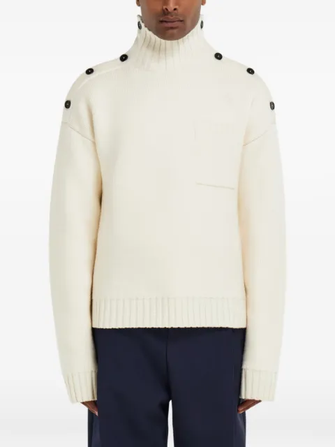 Ferragamo knitted sweater with button detail