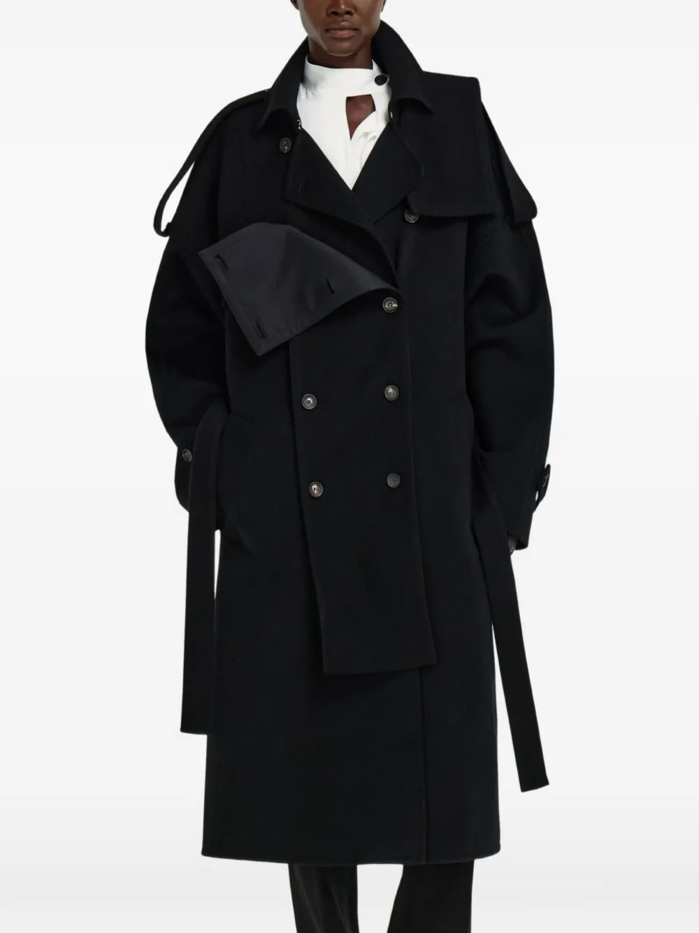 Ferragamo Double breasted oversize coat · 44