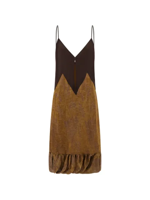 Ferragamo vestido midi con motivo floral
