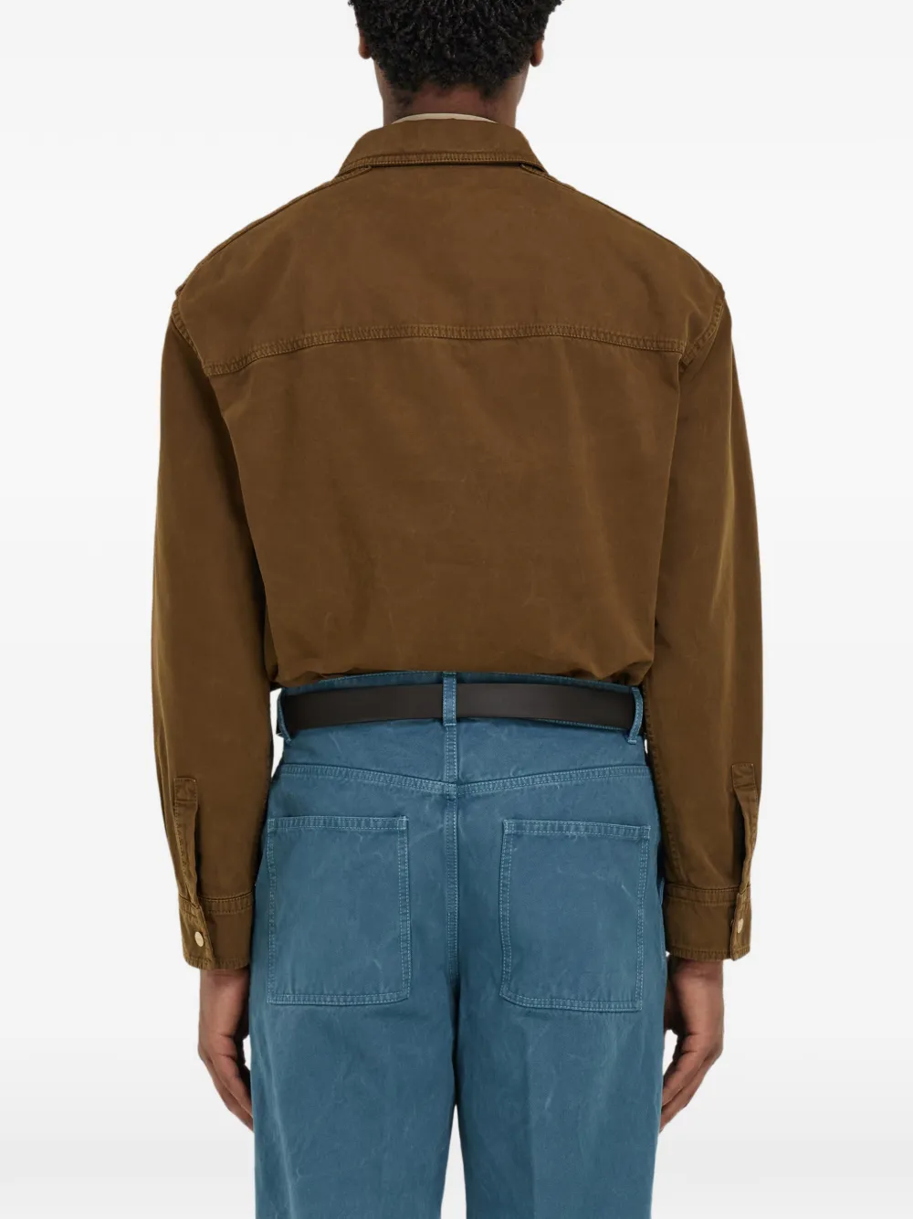 Ferragamo Workwear overhemd Bruin