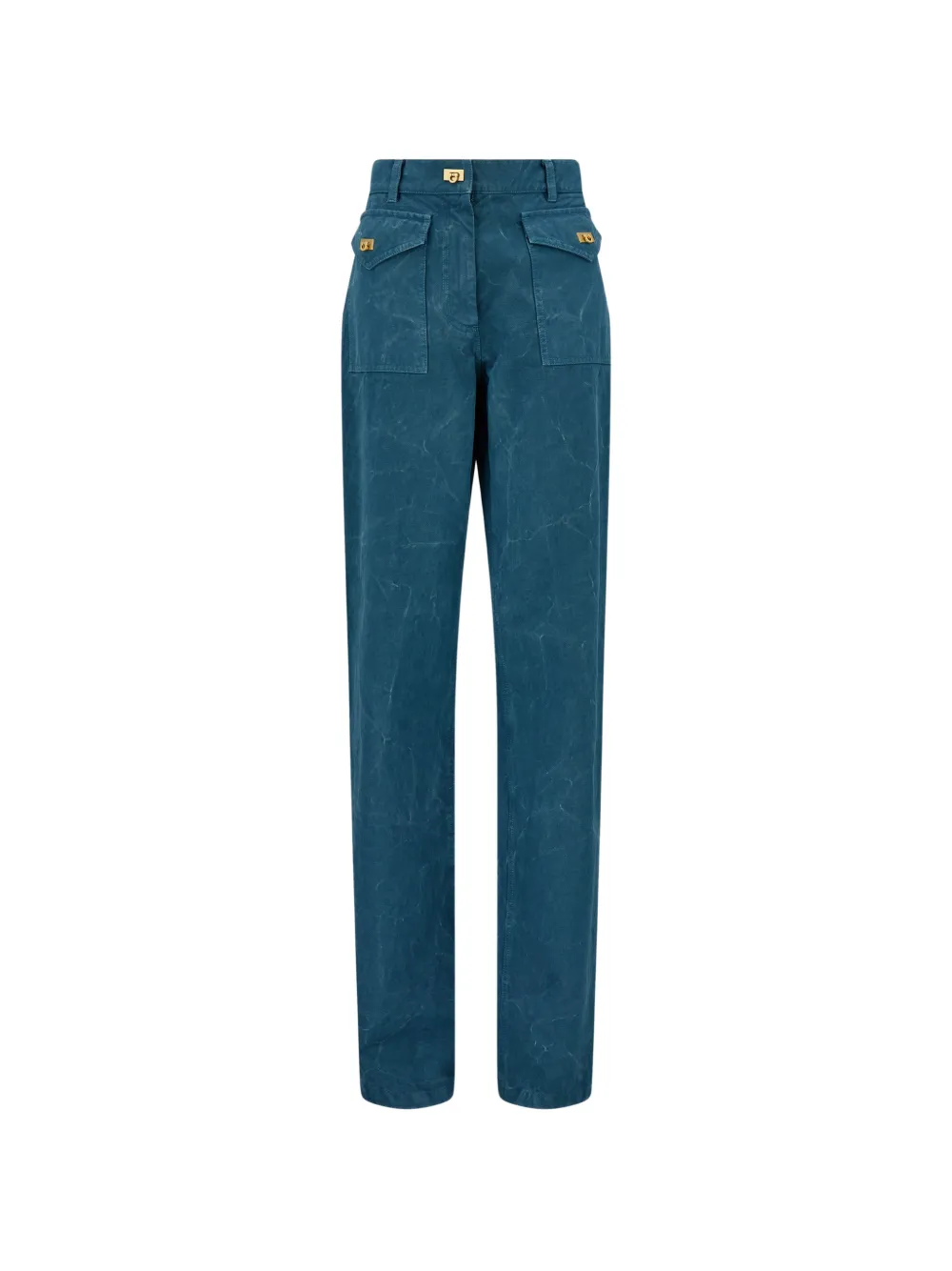 Ferragamo washed gabardine trousers