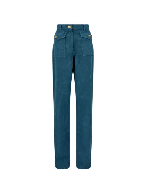 Ferragamo Calça de gabardine com lavagem