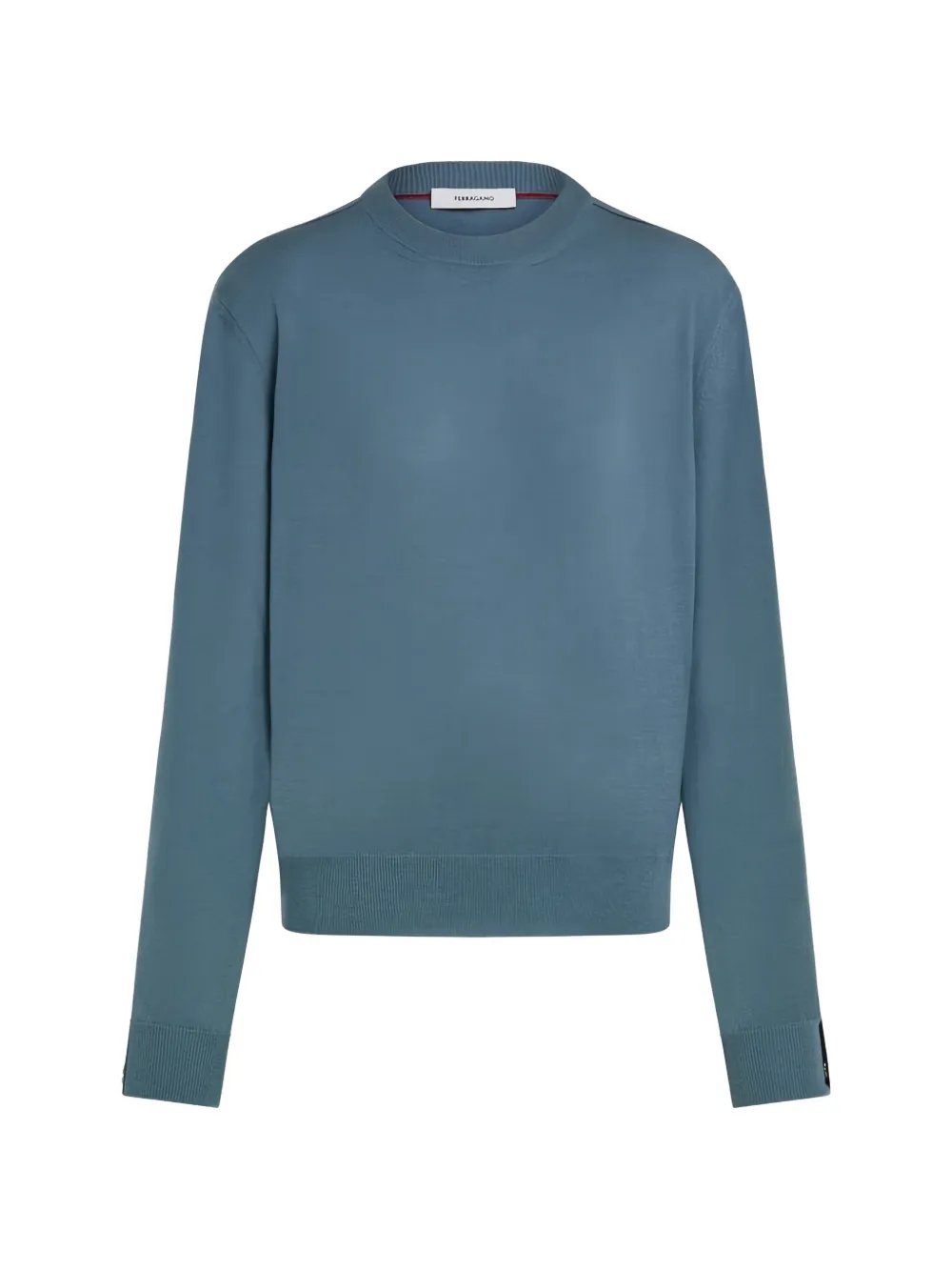 Ferragamo Gebreide top met strikdetail Blauw