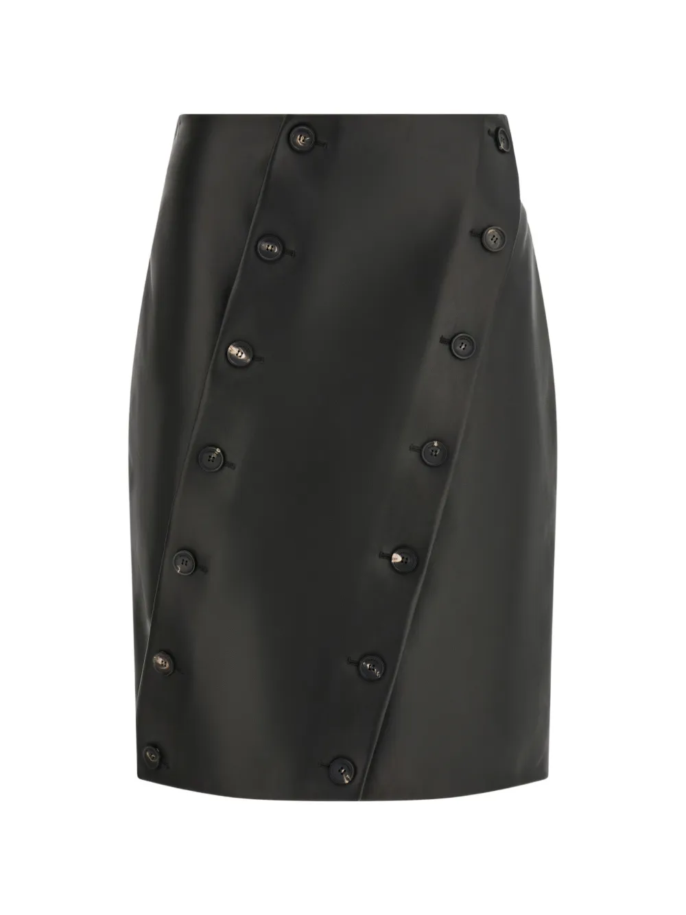 Ferragamo Nappa midi skirt Zwart