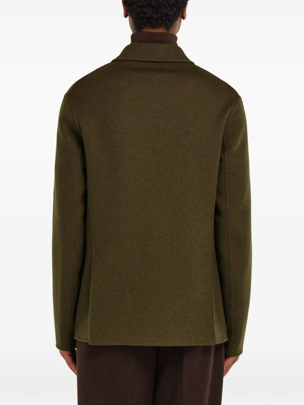 Ferragamo double breasted blazer Groen