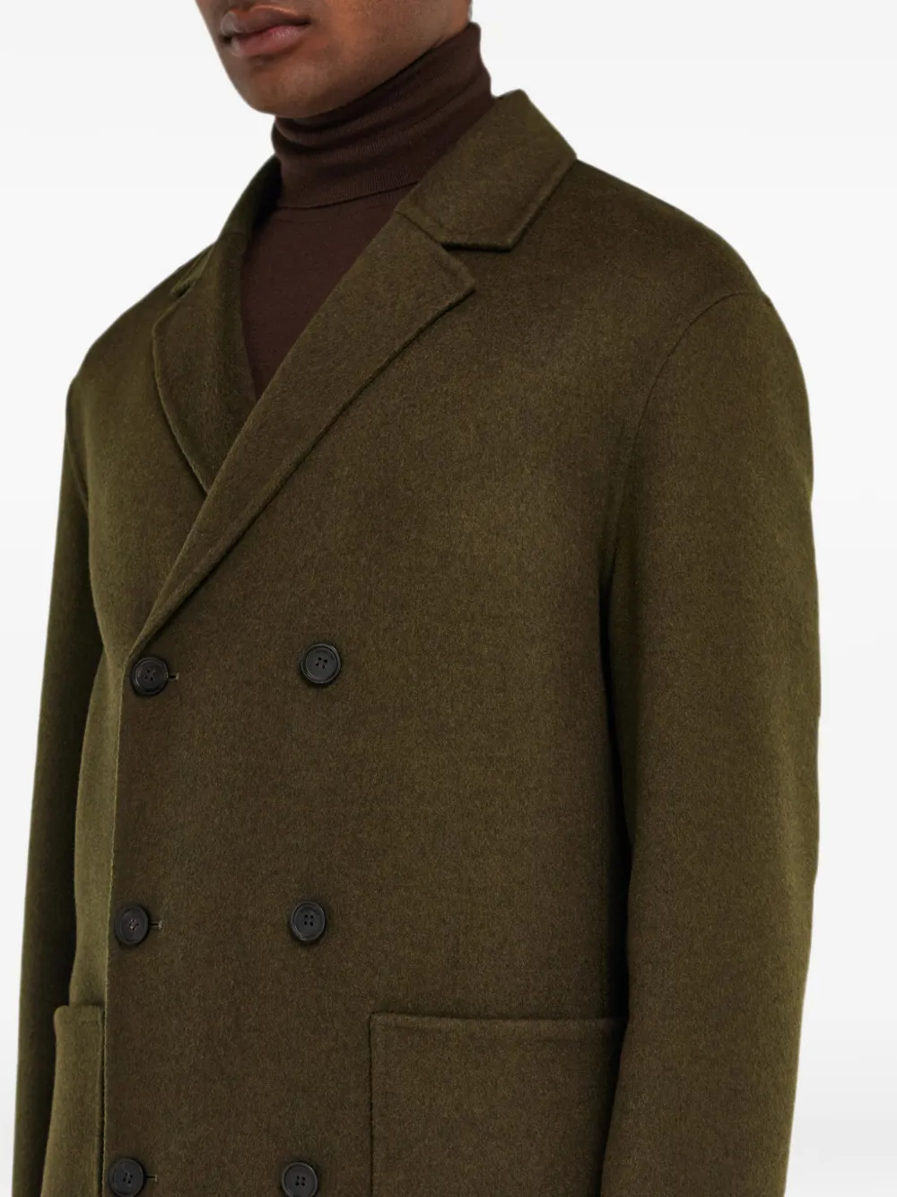 Ferragamo double breasted blazer Groen