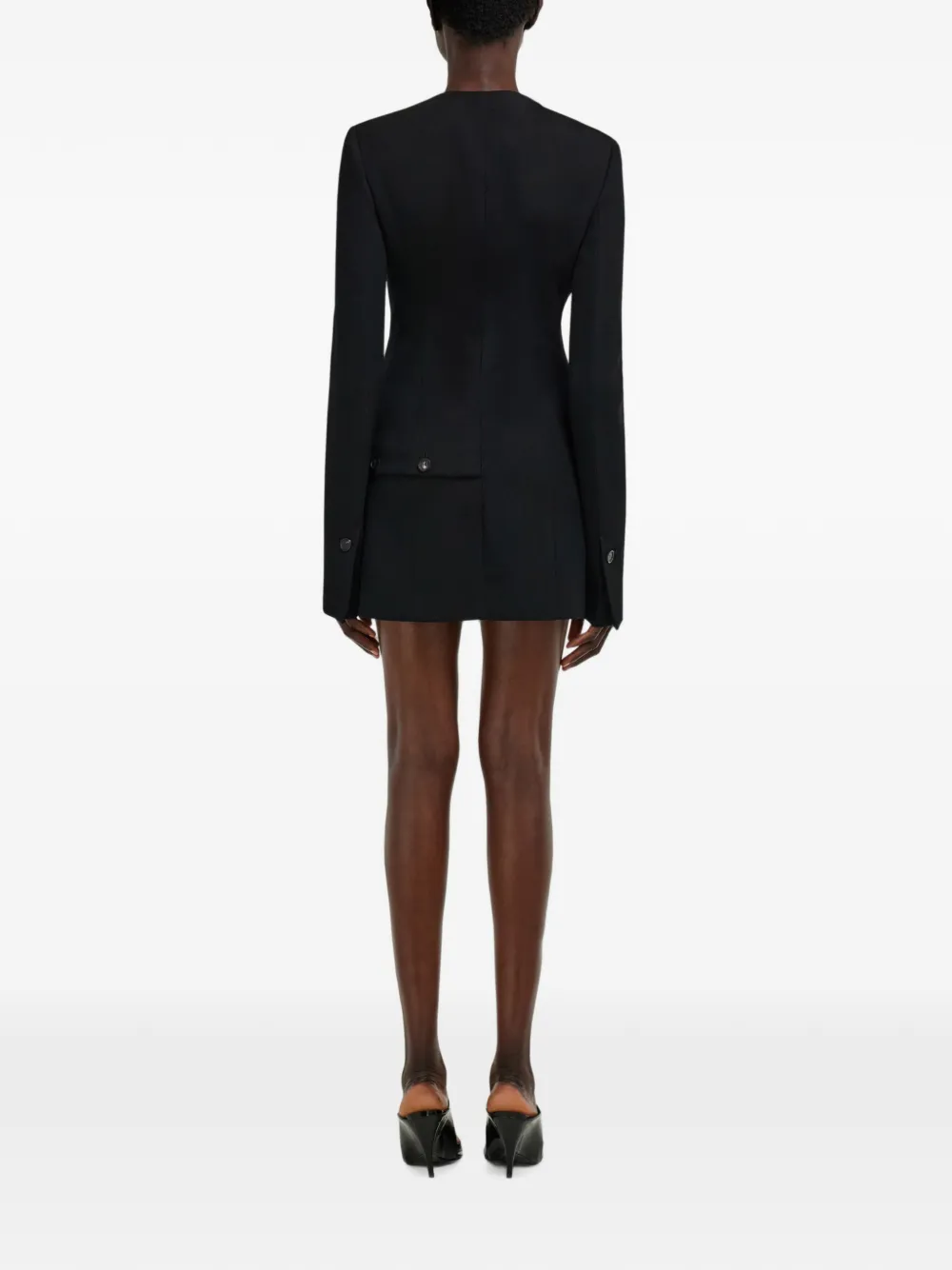 Ferragamo Mini-jurk met knoopdetail Zwart