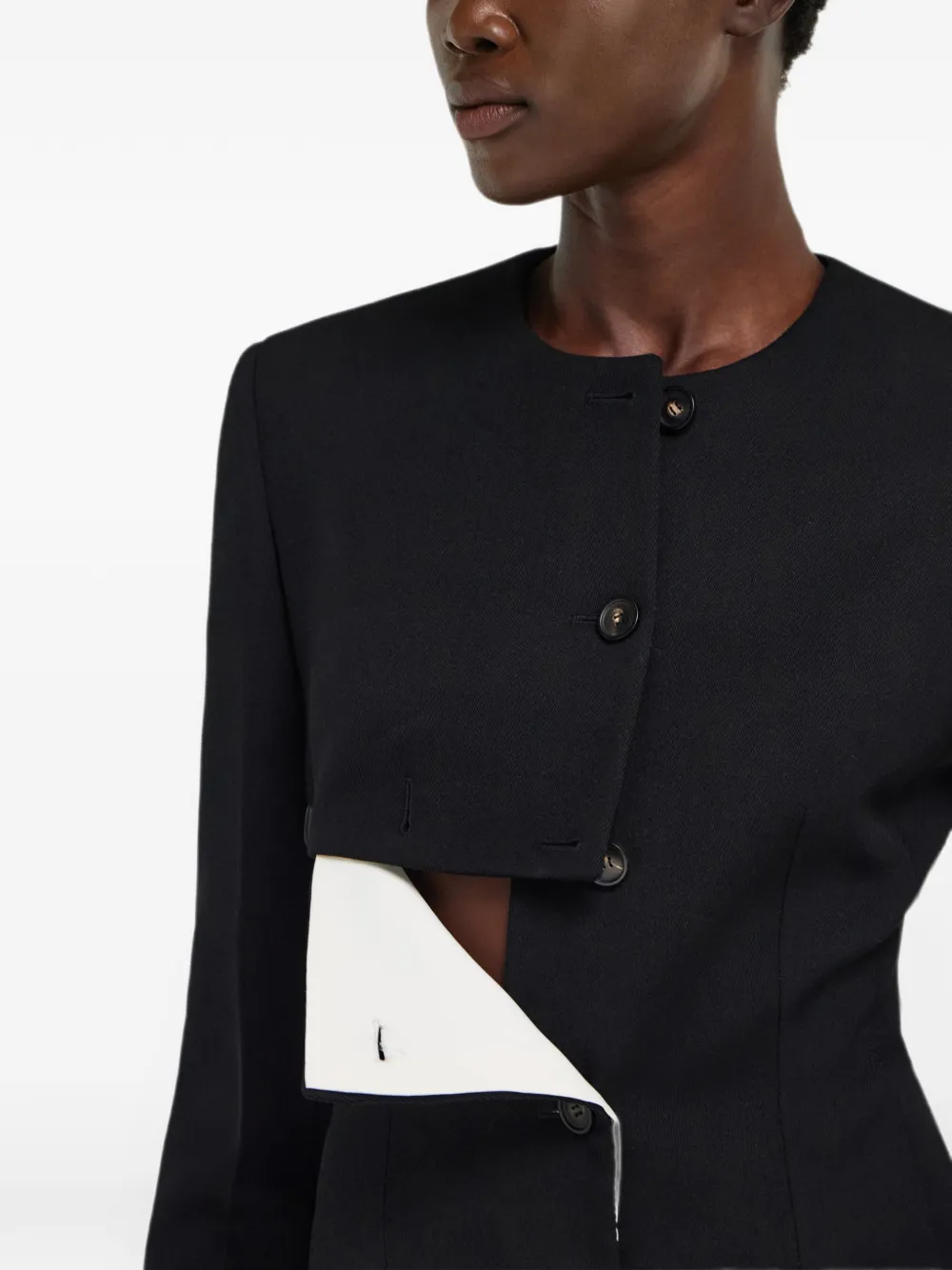 Ferragamo Mini-jurk met knoopdetail Zwart