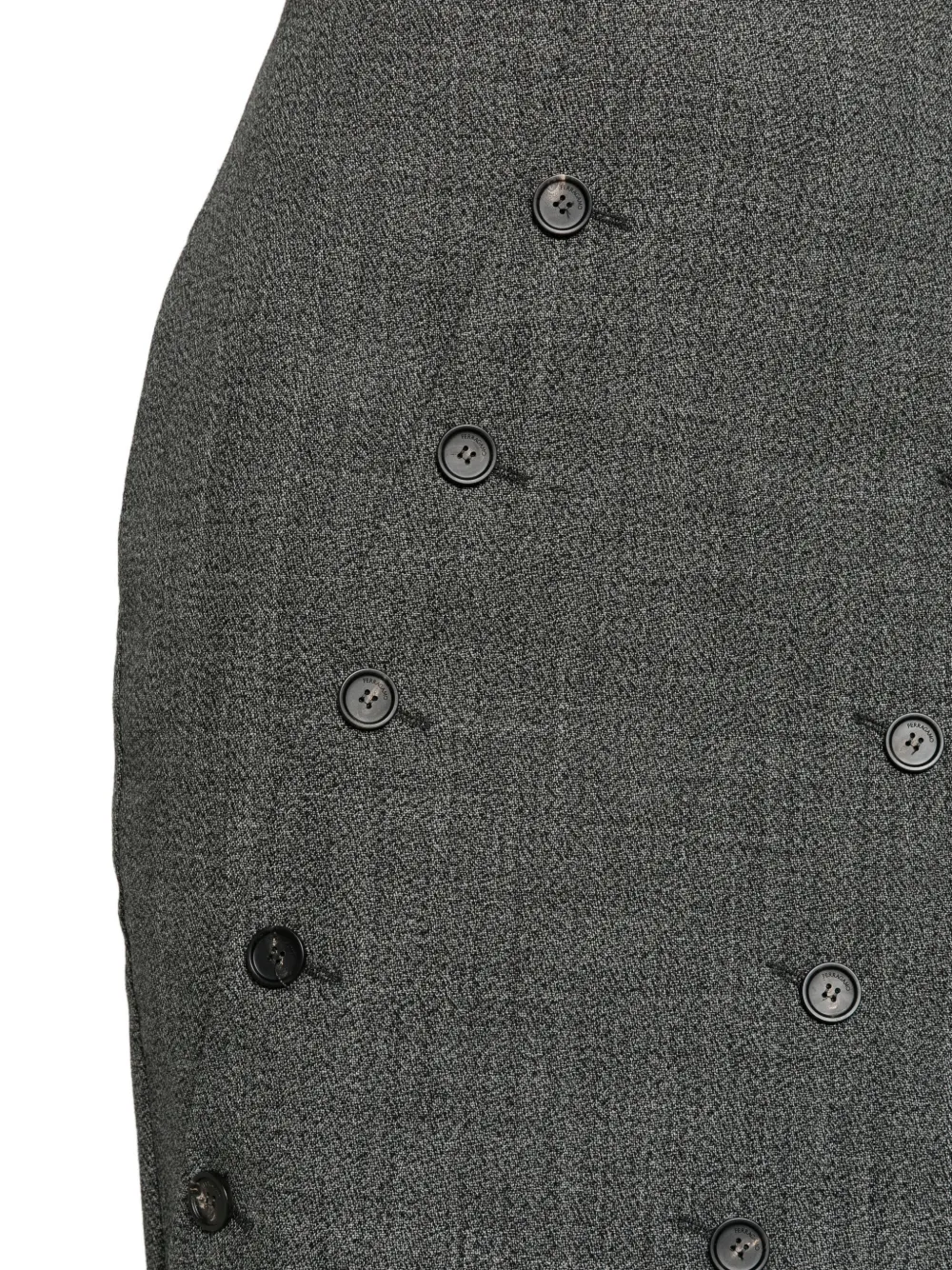 Ferragamo Straight rok met knoopdetail Grijs
