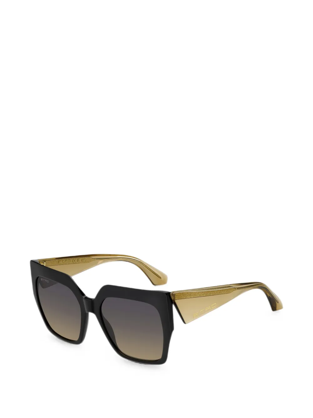 ETRO Zonnebril met vierkant mat montuur Beige