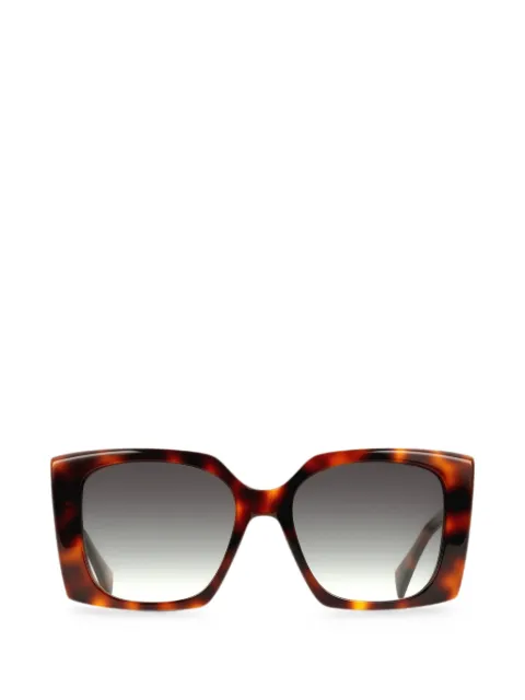 LIU JO tortoiseshell-pattern square-frame sunglasses