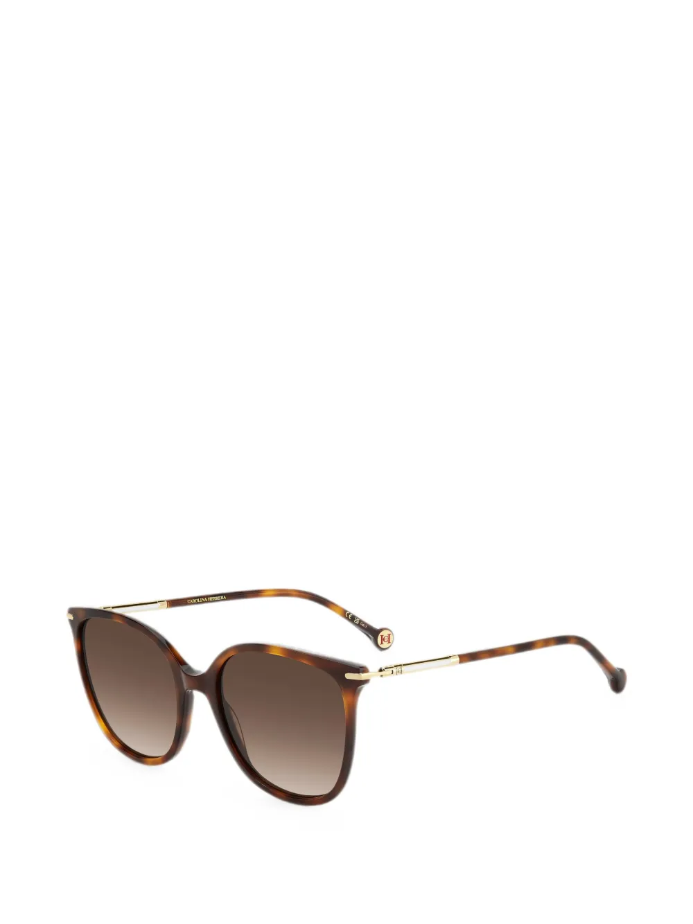 Carolina Herrera Zonnebril met cat-eye montuur Bruin