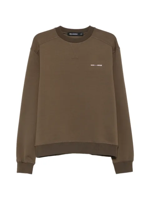 Karl Lagerfeld logo-print crew-neck sweatshirt