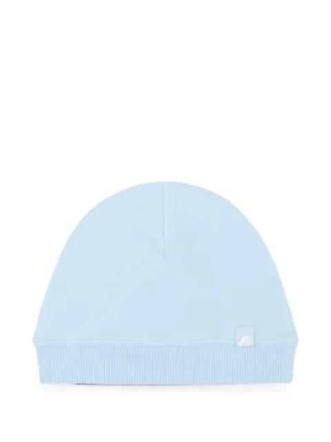 K Way Kids logo-patch ribbed-trim beanie hat