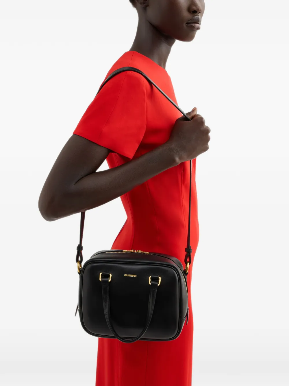 Jil Sander Kleine Vision tas Zwart