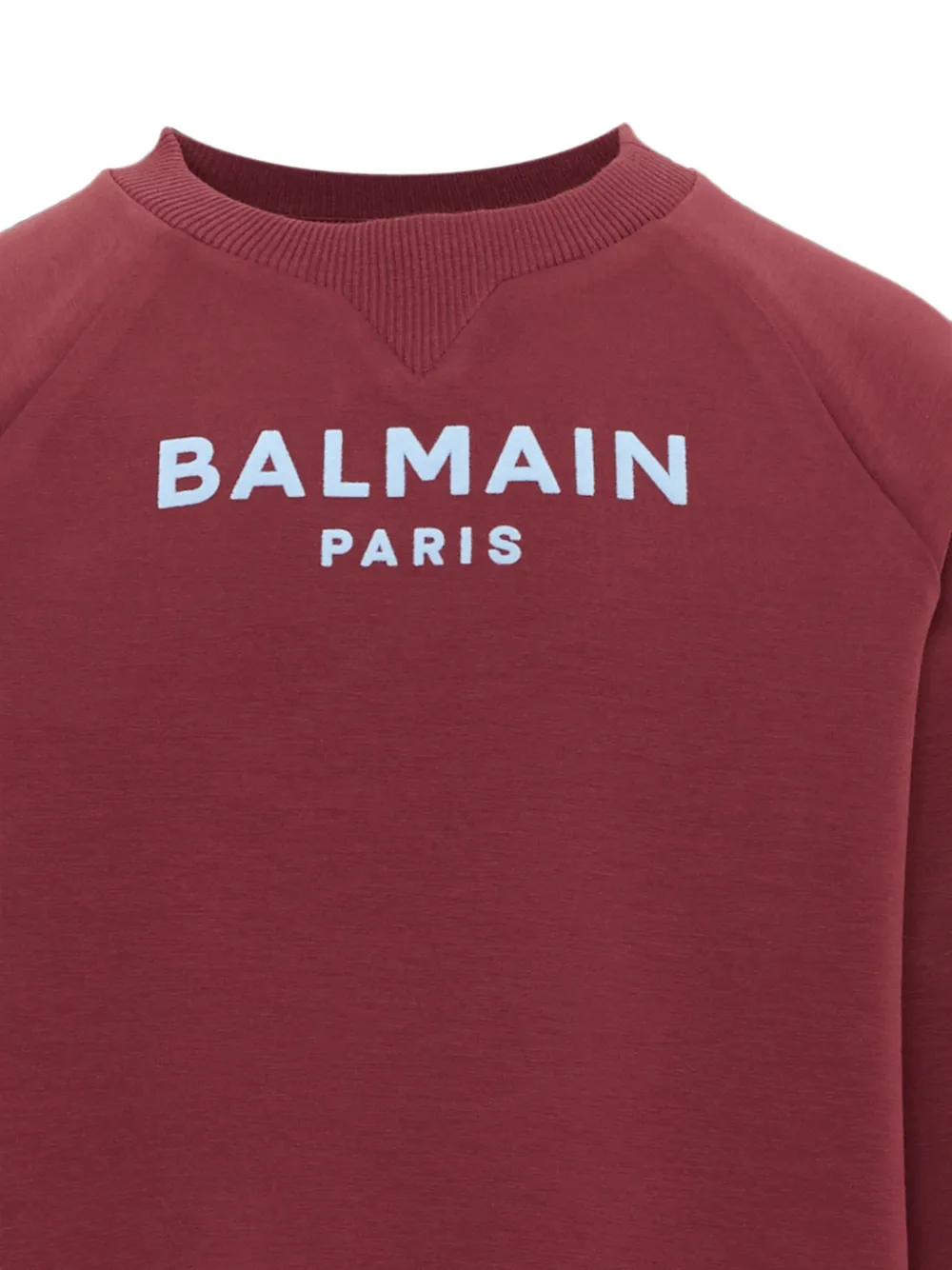 Balmain Kids logo-print sweatshirt Rood
