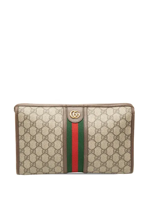 Gucci Pre-Owned 2000-2015 GG Supreme Web Ophidia clutch bag