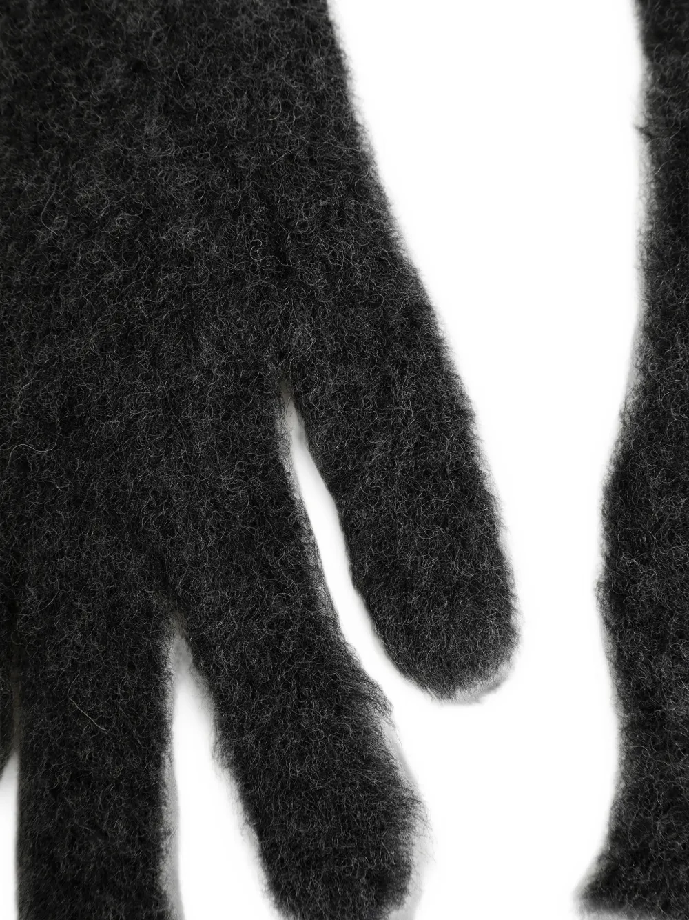 Maison Margiela Gebreide wollen handschoenen Grijs
