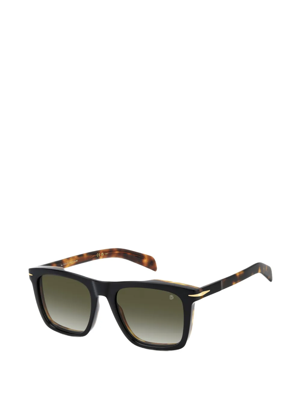 Eyewear by David Beckham Zonnebril met vierkant montuur Zwart