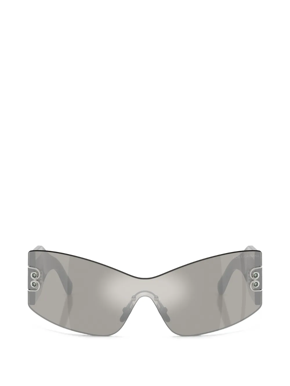 Dolce & Gabbana Eyewear lunettes de soleil DG 4526B à monture écran ornée de cristaux - Noir