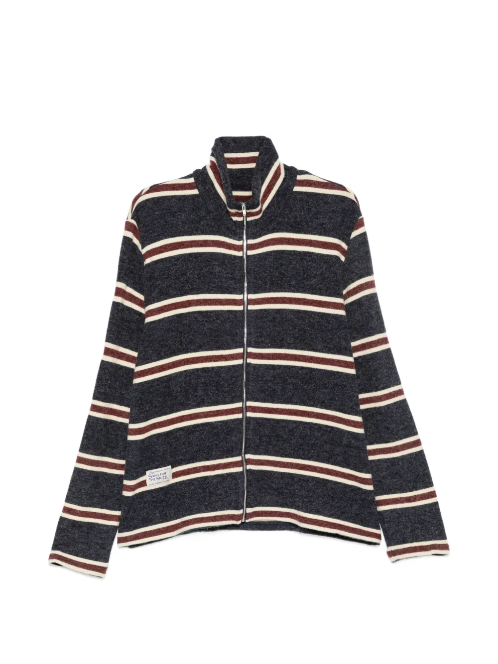 Song For The Mute striped zip-up cardigan - Blu