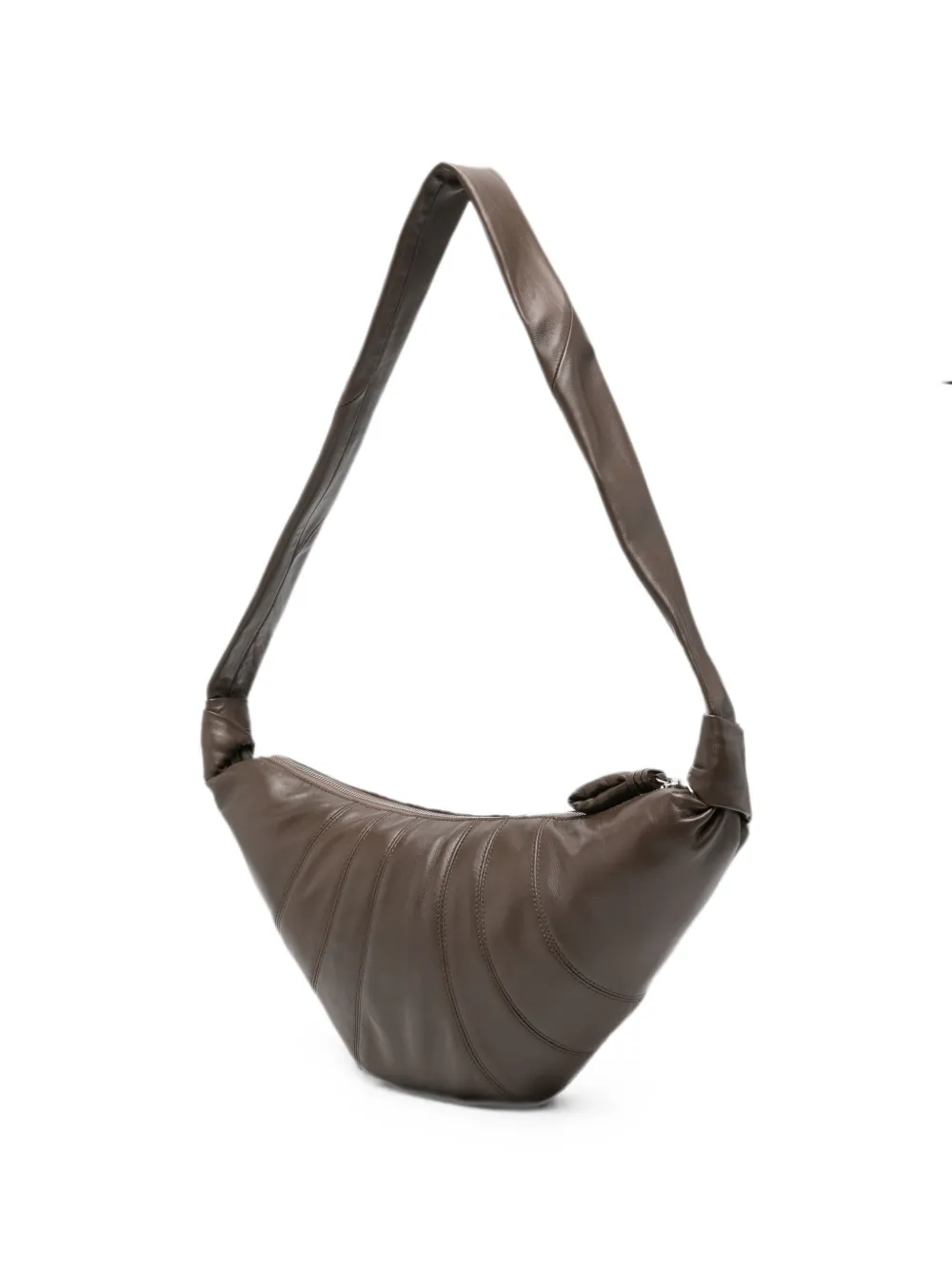 LEMAIRE Medium Croissant leren tas Bruin
