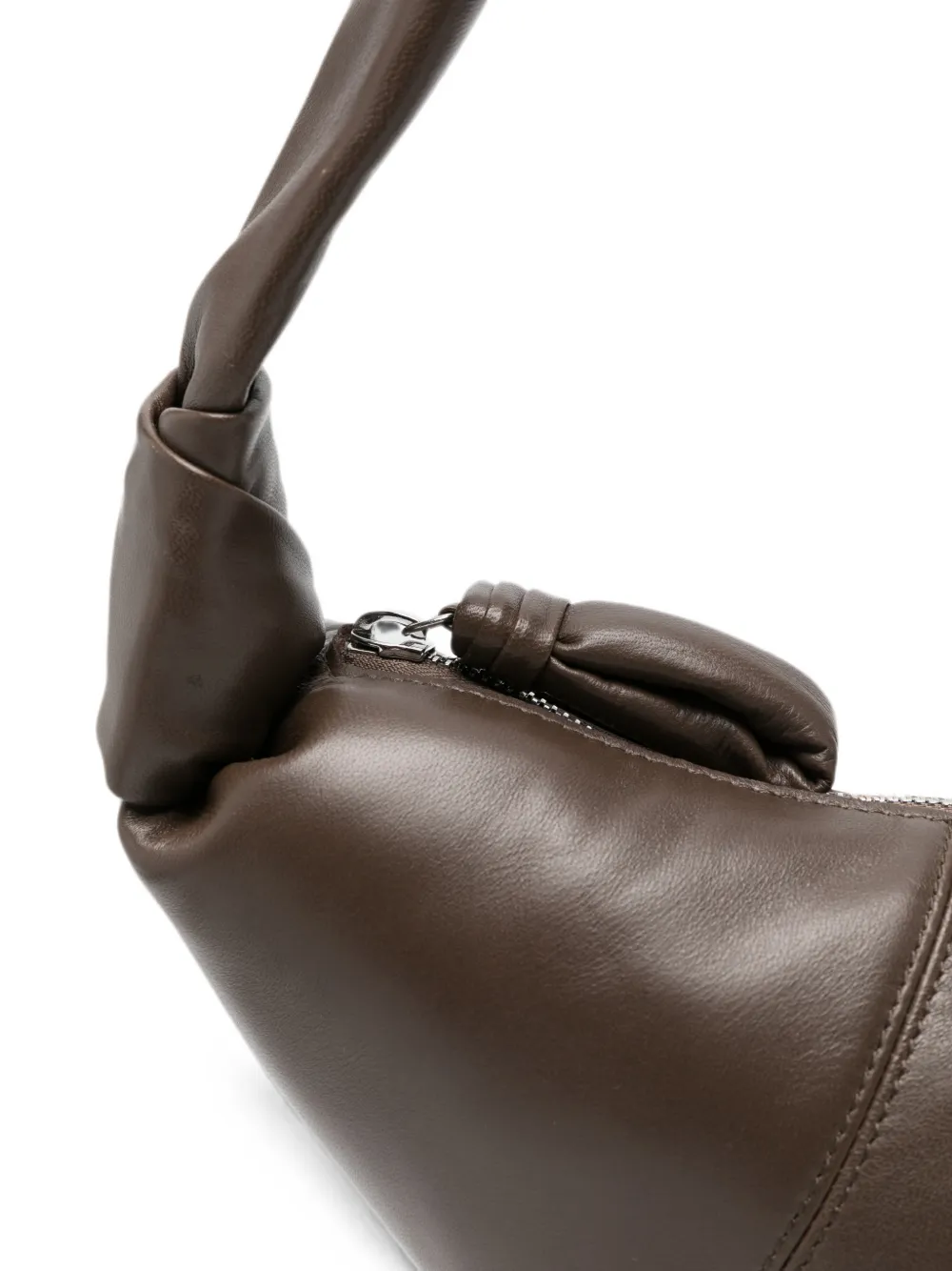 LEMAIRE Medium Croissant leren tas Bruin
