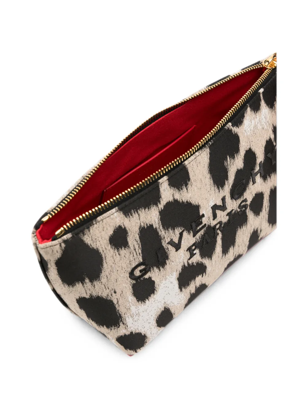 Givenchy Kleine buidel met luipaard-jacquard Beige