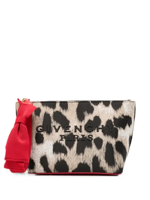 Givenchy bolso de mano con motivo de leopardo y logo