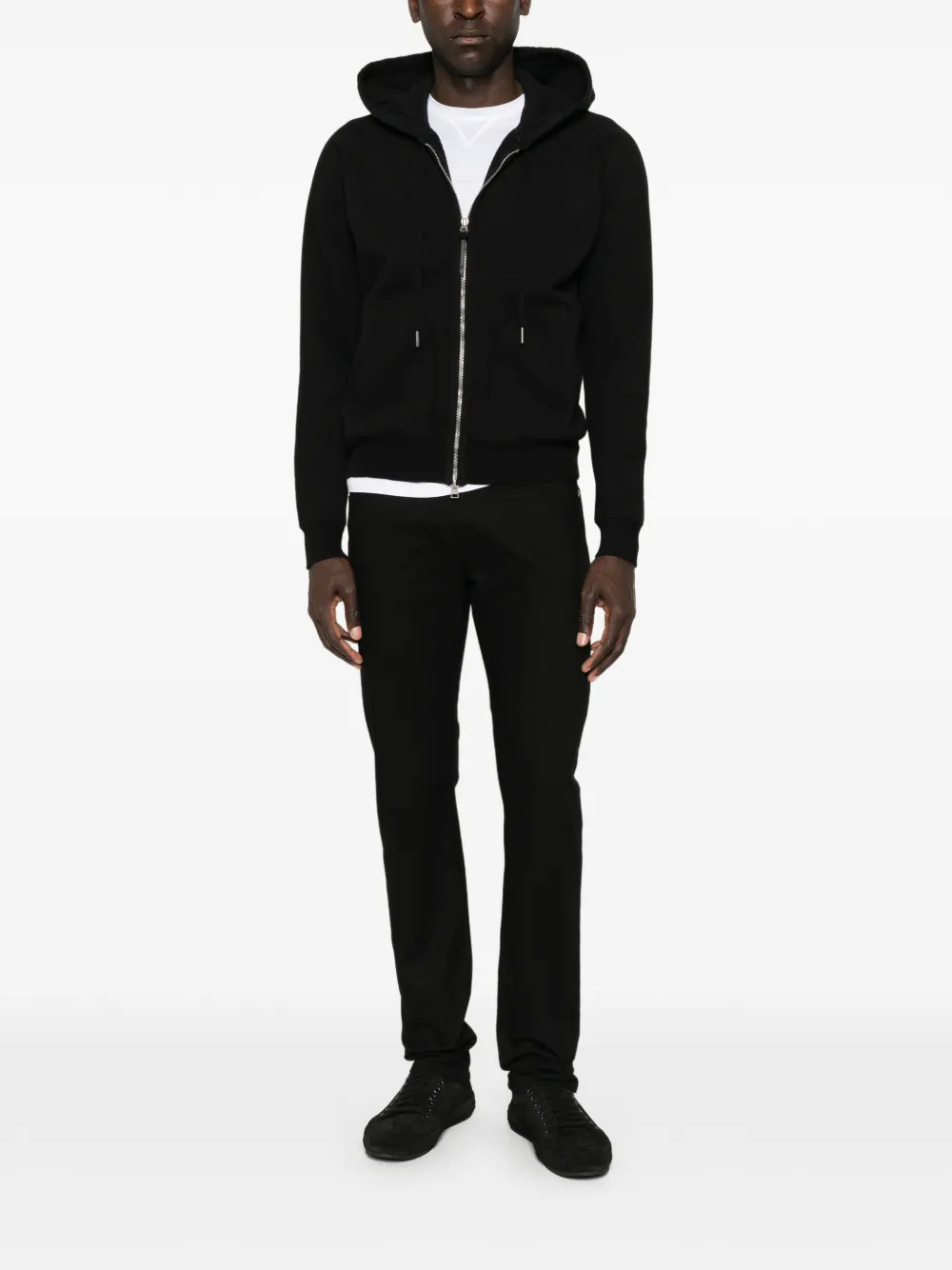 TOM FORD Hoodie met trekkoord Zwart