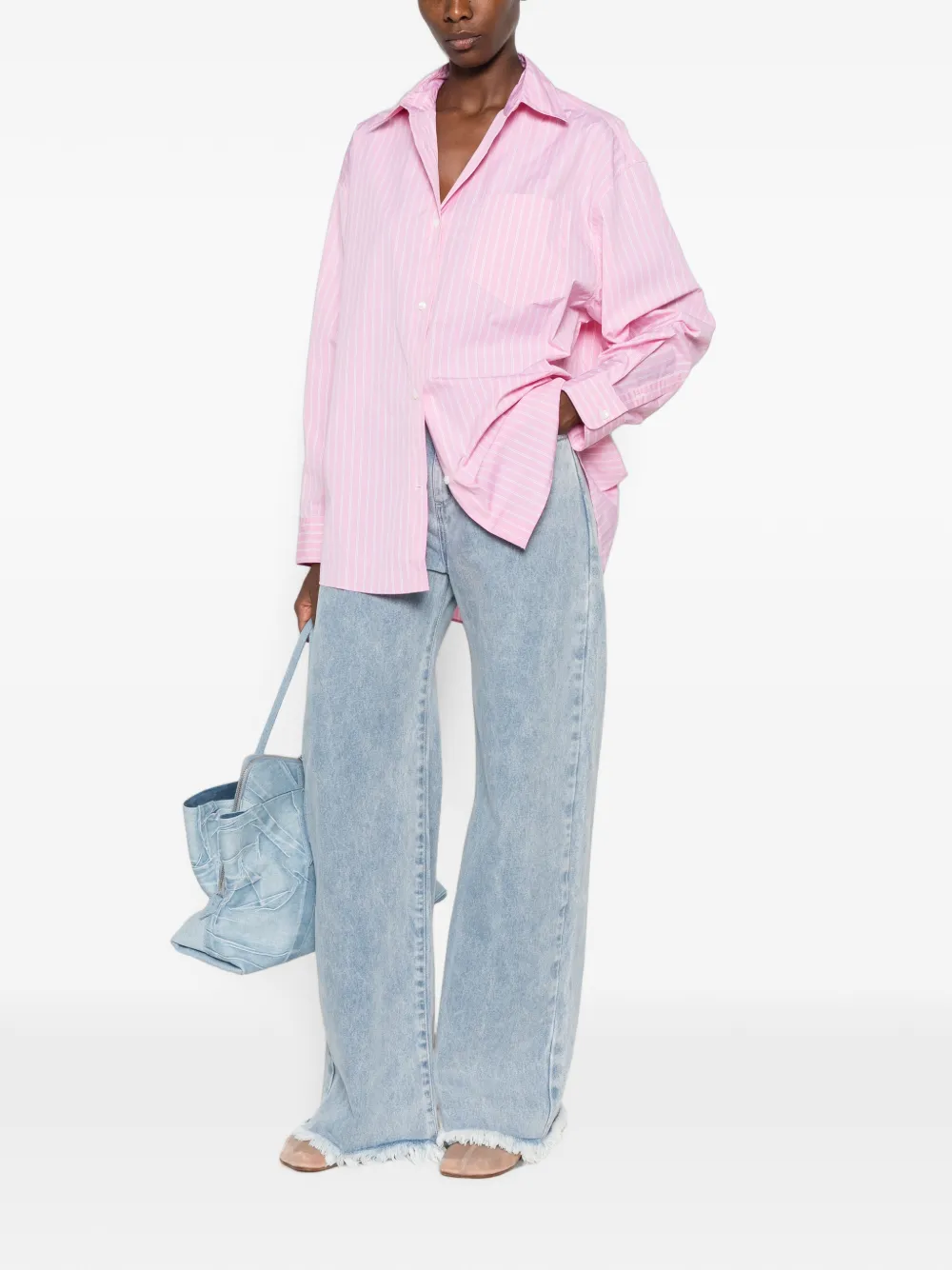 Marni Gestreept overhemd Roze