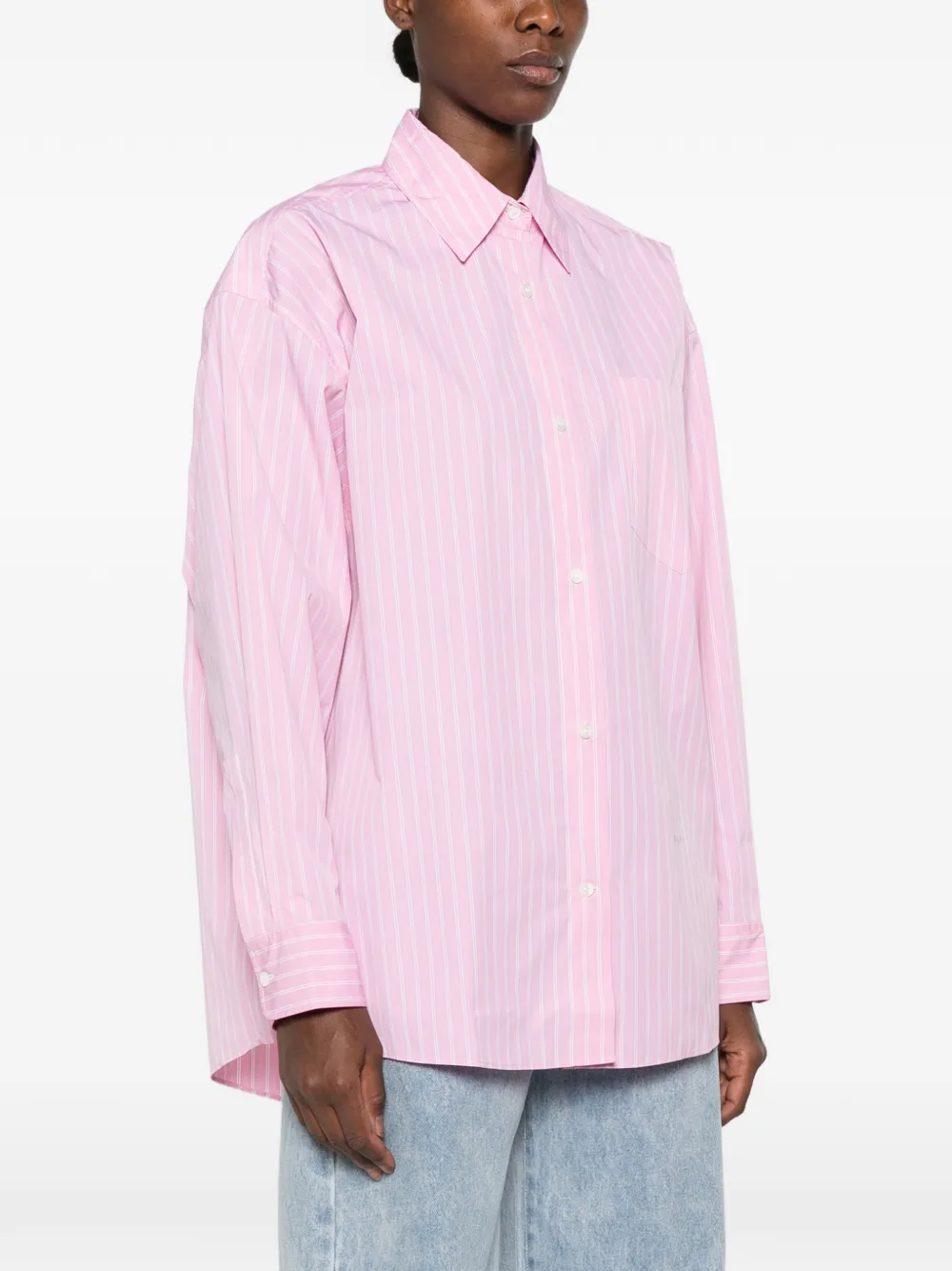 Marni Gestreept overhemd Roze