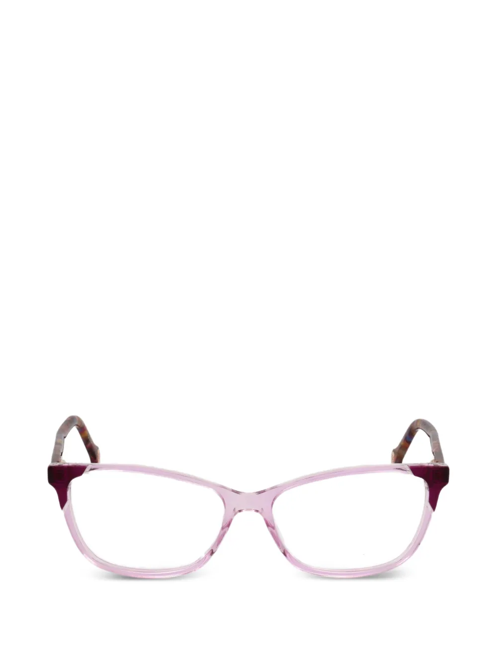 Carolina Herrera tortoiseshell-effect rectangle glasses