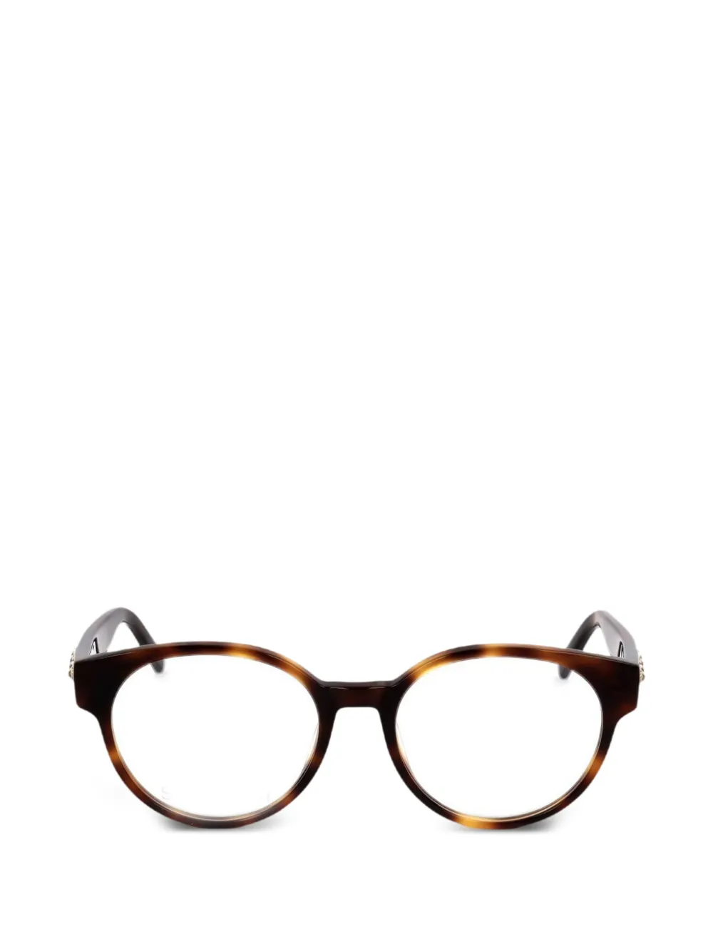 Swarovski Eyewear tortoiseshell-effect Swarovski-crystal glasses