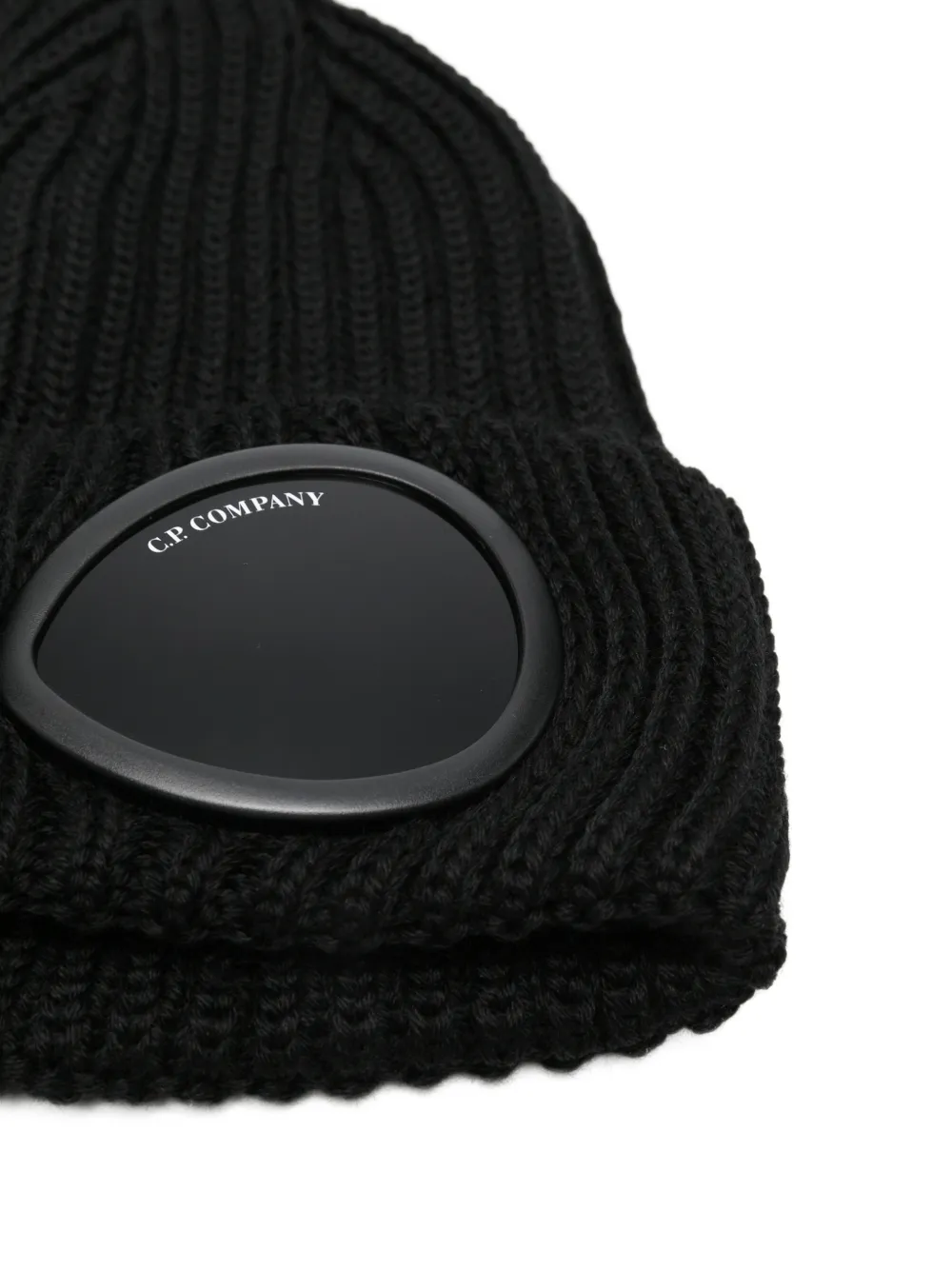 C.P. COMPANY ビーニー C.P. Company goggle-detail Beanie Hat | ブラック | FARFETCH JP