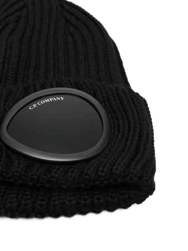 C.P. Company goggle-detail Beanie Hat | Black | FARFETCH CA