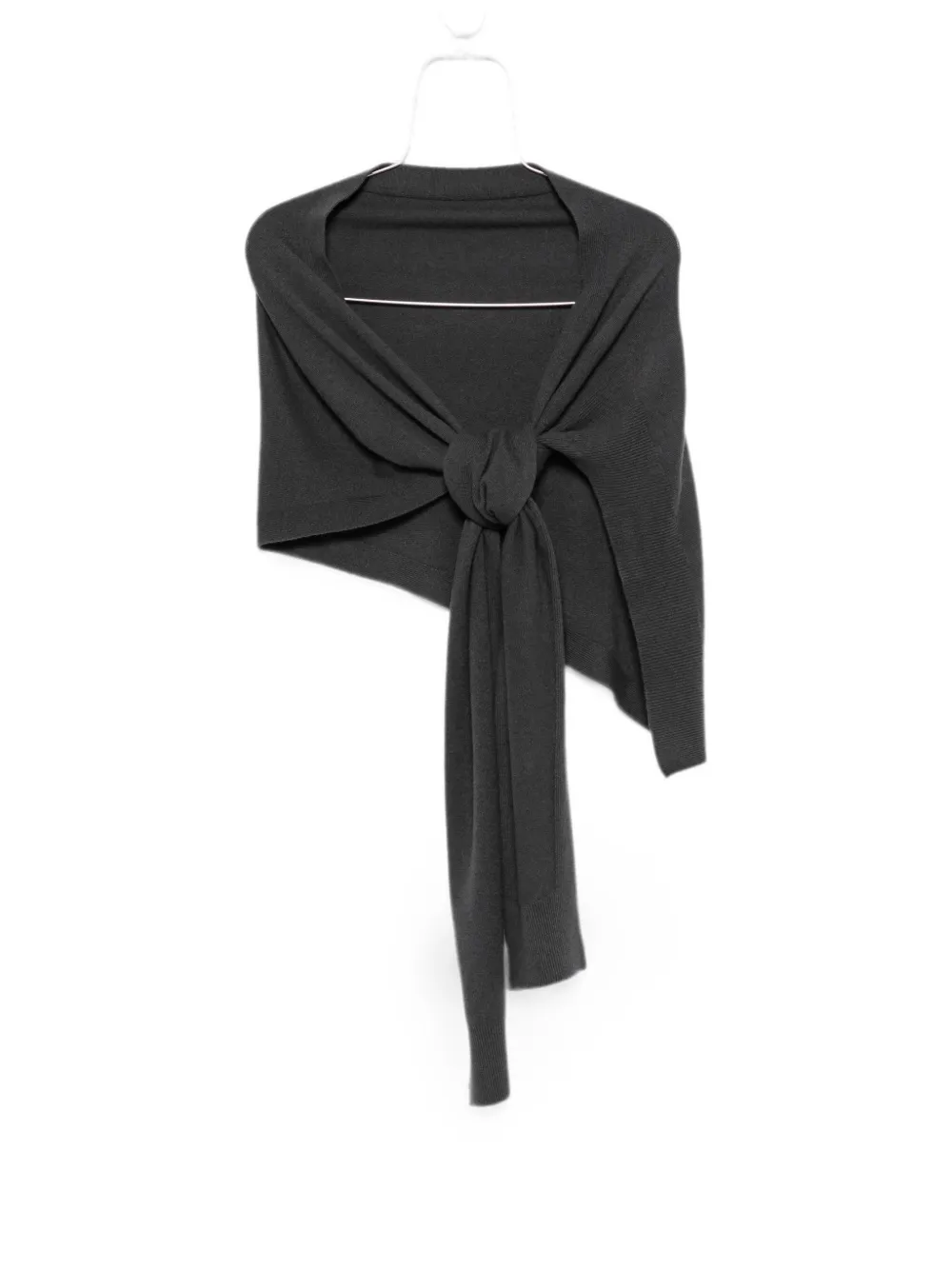 LEMAIRE fine-knit wrap scarf - Grey
