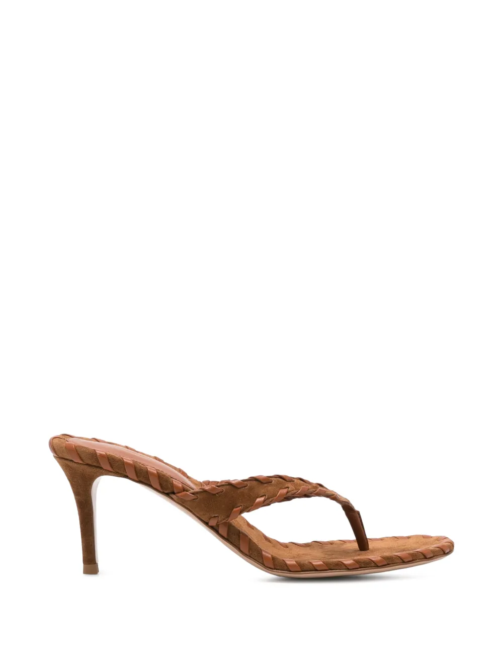 Gianvito Rossi Sandalen met gevlochten bandje Bruin