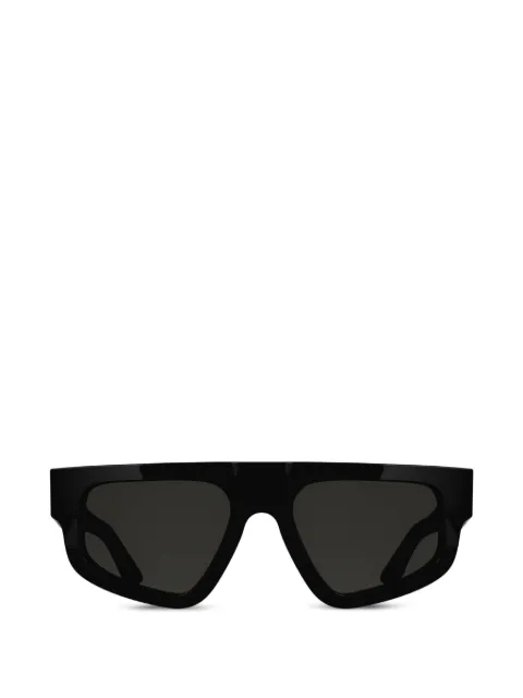 Calvin Klein monogram-pattern geometric-frame sunglasses